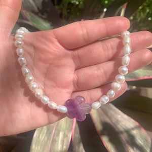 Fluorite & Freshwater Pearl Choker